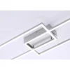 LED Deckenleuchte, stahlfarben, dimmbar, CCT, modern, 110cm lang