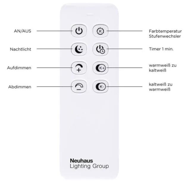 LED Deckenleuchte, stahlfarben, modernes Design, dimmbar, Fernbedienung