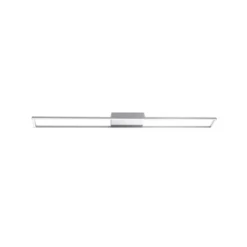 LED-Deckenleuchte, stahlfarben, 10x110cm, dimmbar, modern, warmweiß