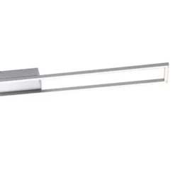 LED-Deckenleuchte, stahlfarben, 10x110cm, dimmbar, modern, warmweiß