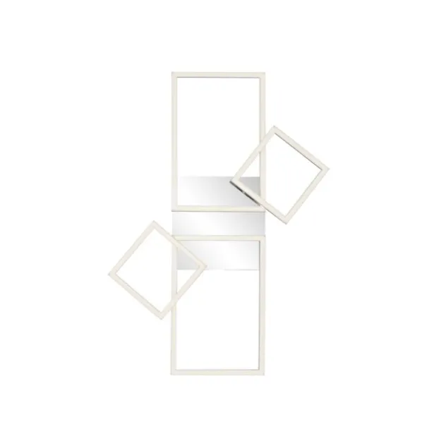 LED Deckenleuchte, stahlfarben, modern, warmweiß, Design