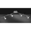 LED-Deckenleuchte, Stahl, 4flammig, dreh und schwenkbar, blendfreies Licht