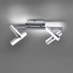 LED-Deckenleuchte, Stahl, 4-flammig, dreh und schwenkbar, modern