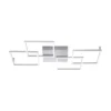 LED-Deckenleuchte, Stahl, geometrischer Form, warmweiß, dimmbar