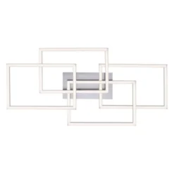 LED Deckenleuchte, stahl, modernes Design, inkl. Memory Funktion, dimmbar
