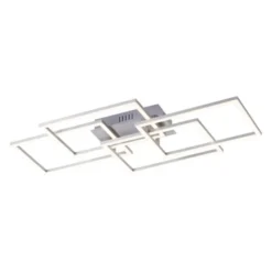 LED Deckenleuchte, stahl, modernes Design, inkl. Memory Funktion, dimmbar