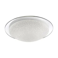 LED-Deckenleuchte, Sternenhimmeloptik, Lichtfarbsteuerung, dimmbar, modern