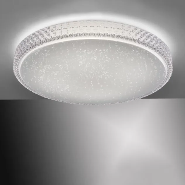 LED-Deckenleuchte, Sternenhimmeloptik, Ø 60mm, Lichtfarbsteuerung, dimmbar
