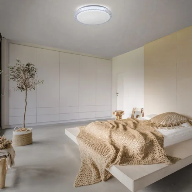 LED-Deckenleuchte, Sternenhimmeloptik, Lichtfarbsteuerung, Memory Funktion
