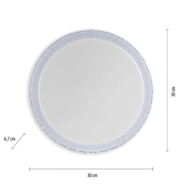 LED-Deckenleuchte, Sternenhimmeloptik, Lichtfarbsteuerung, Memory Funktion