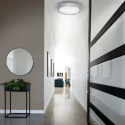 LED-Deckenleuchte, Sternenhimmel, Lichtfarbsteuerung, Ø 40cm, modern