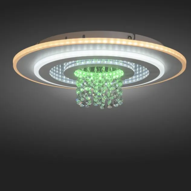 LED Deckenleuchte TOLAGO, weiss, mit Tunneleffekt und Kristall