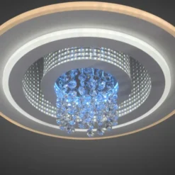 LED Deckenleuchte TOLAGO, weiss, mit Tunneleffekt und Kristall