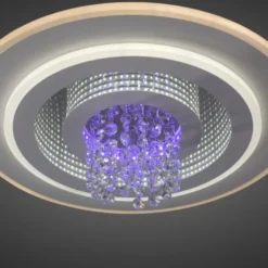 LED Deckenleuchte TOLAGO, weiss, mit Tunneleffekt und Kristall