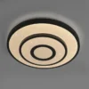 LED Deckenleuchte TURANUS, schwarz, rund, Sternenhimmel