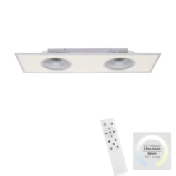 LED Deckenleuchte Ventilator weiß Fernbedienung dimmbar warmweiß kaltweiß