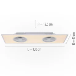 LED Deckenleuchte Ventilator weiß Fernbedienung dimmbar warmweiß kaltweiß