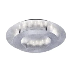 LED-Deckenleuchte, Wandleuchte, Blattsilber-Optik, Ø 40cm, indrekt,