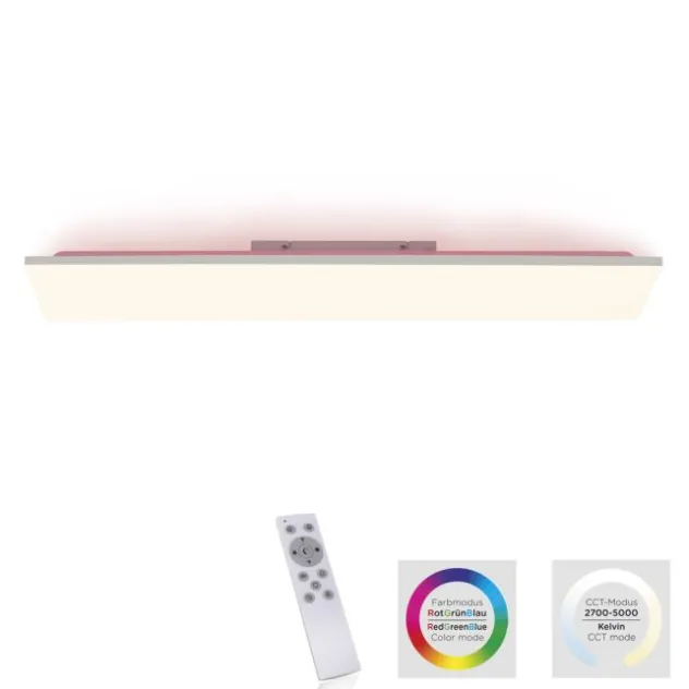 LED Deckenleuchte, weiß, CCT, RGB, Fernbedienung, dimmbar