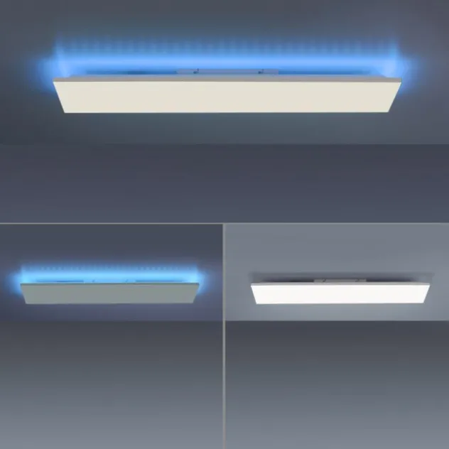 LED Deckenleuchte, weiß, CCT, RGB, Fernbedienung, dimmbar