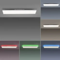 LED Deckenleuchte, weiß, CCT, RGB, Fernbedienung, dimmbar