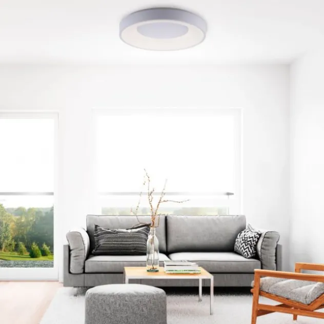 LED Deckenleuchte weiß, 50cm dimmbar Serienschaltung CCT, rund