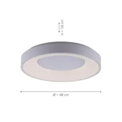 LED Deckenleuchte weiß, 50cm dimmbar Serienschaltung CCT, rund