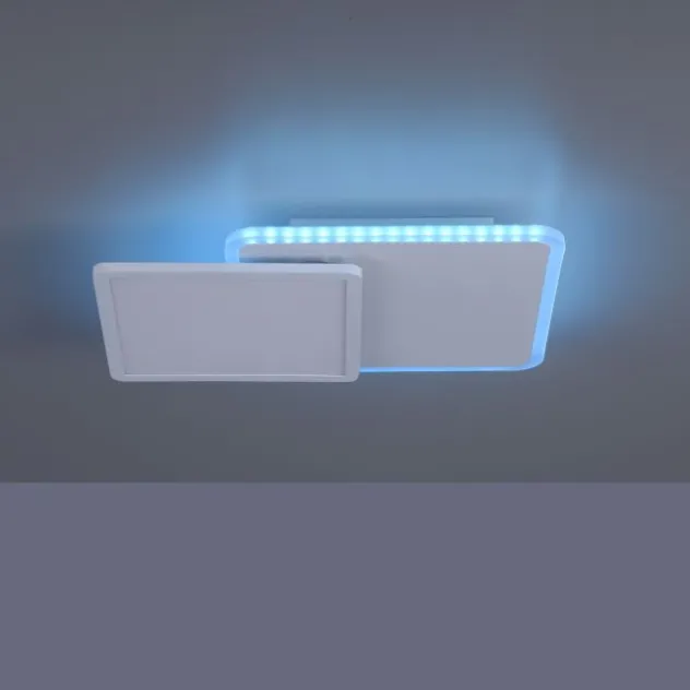 LED Deckenleuchte, weiß, dimmbar, Fernbedienung, Memory