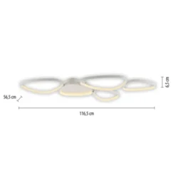 LED Deckenleuchte weiß dimmbar in 3 Stufen Memoryfunktion Wohnzimmer