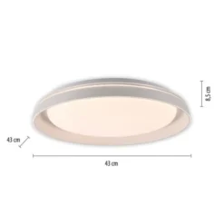 LED Deckenleuchte weiß dimmbar schlichtes zeitloses Design