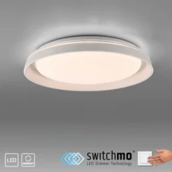 LED Deckenleuchte weiß dimmbar schlichtes zeitloses Design