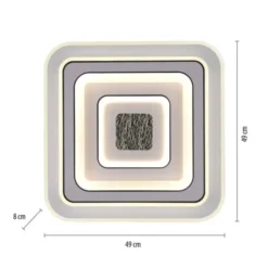 LED Deckenleuchte weiß Fernbedienung dmmbar Wohnraumbeleuchtung