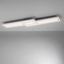 LED Deckenleuchte weiß flach 110x28 Fernbedienung dimmbar CCT Farbsteuerung