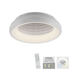 LED Deckenleuchte weiß mit Tunneleffekt dimmbar Fernbedienung CCT