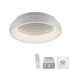 LED Deckenleuchte weiß mit Tunneleffekt dimmbar Fernbedienung CCT