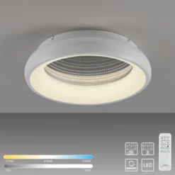 LED Deckenleuchte weiß mit Tunneleffekt dimmbar Fernbedienung CCT