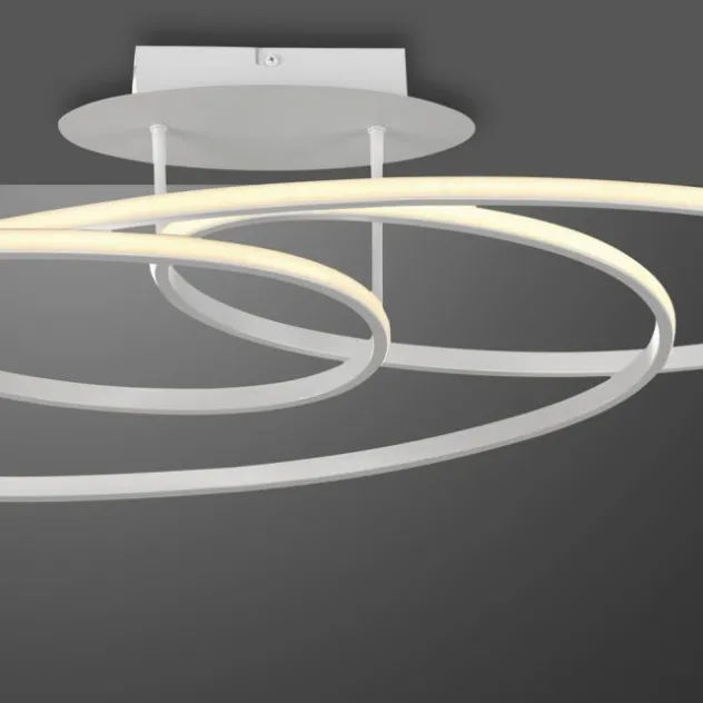 LED Deckenleuchte weiß modern Leuchtringe Esszimmer Wohnraumlampe
