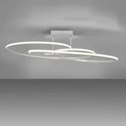LED Deckenleuchte weiß modern Leuchtringe Esszimmer Wohnraumlampe