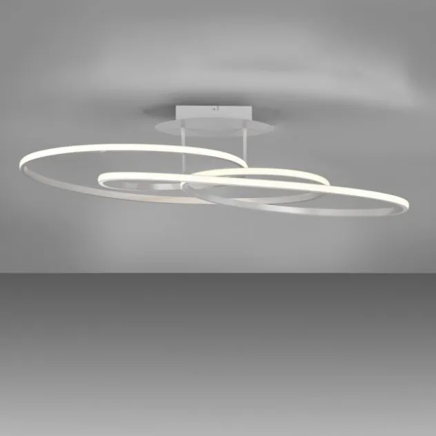 LED Deckenleuchte weiß modern Leuchtringe Esszimmer Wohnraumlampe