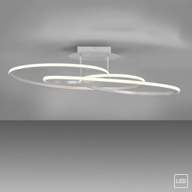 LED Deckenleuchte weiß modern Leuchtringe Esszimmer Wohnraumlampe