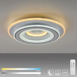 LED Deckenleuchte weiß Nachtlichtfunktion dimmbar Fernbedienung CCT