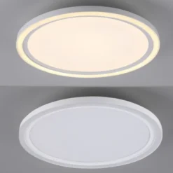 LED Deckenleuchte weiß rund Serienschalter warmweiß Memoryfunktion