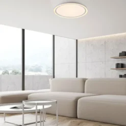 LED Deckenleuchte weiß rund Serienschalter warmweiß Memoryfunktion