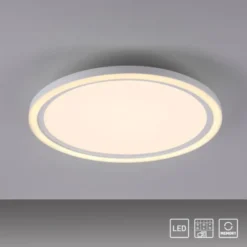 LED Deckenleuchte weiß rund Serienschalter warmweiß Memoryfunktion