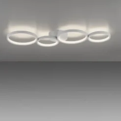 LED Deckenleuchte weiß rund 3 Stufen Dimmer moderne Wohnlampe