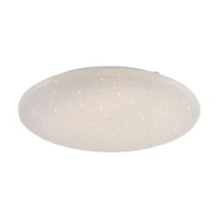 LED Deckenleuchte, weiß, rund, Sterneneffekt, Lichtfarbensteuerung, modern