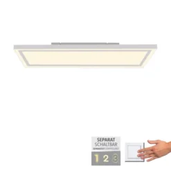 LED Deckenleuchte weiß Serienschalter Memoryfunktion warmweiß Licht