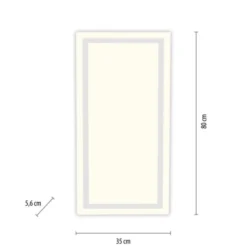 LED Deckenleuchte weiß Serienschalter Memoryfunktion warmweiß Licht