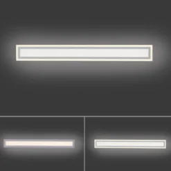 LED Deckenleuchte weiss 100x11,8cm CCT Farbmanagement dimmbar Fernbedienung