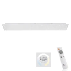LED Deckenleuchte, weiß, Sternenhimmel-Optik, Farbtemperatursteuerung